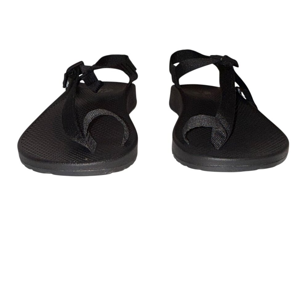 NWOT Chaco Bodhi Sandals Mens 9 Solid Black Adjustable Strap Lightweight - Picture 2 of 9